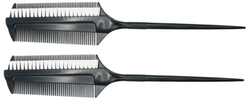 VICASKY Brocha Tinte Pelo Profesional de Doble Cara Cerdas Cortas para Aplicación Precisa y Uniforme en Tratamientos de Coloración y Cuidado Capilar