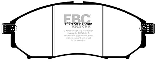 EBC Brakes DP61671 Green stuff Brake Pads 6000er-Serie