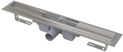 Canaleta de ducha de acero inoxidable 600, incluye rejilla Line Alca