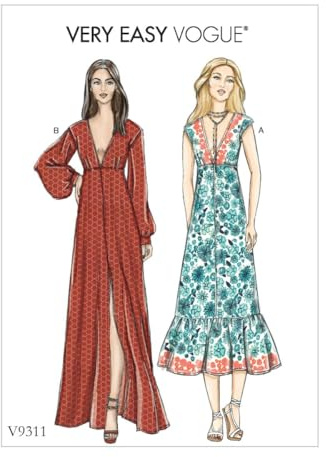 Vogue Patron de Couture en Papier, uni, XS/S/M