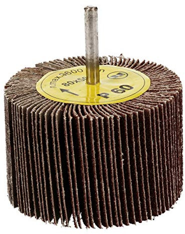 60 Grit Flap Wheel Disc Shaft Mounted Abrasive Sanding Drill 80mm X 50mm