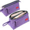 Trousse à Crayons Grande Capacité 2 Grands Compartiments Poche Porte-crayons à Stylos Trousse à Maquillage Fournitures Scolaires Bureau Cadeau papeterie collégiens Fille Garçon Adulte Ado(Violette)