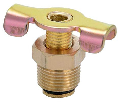 NPT 3/8 in Ottone Massiccio Valvola di Scarico Compressore Aria Raccordi Porta Serbatoio Rubinetto 'acqua