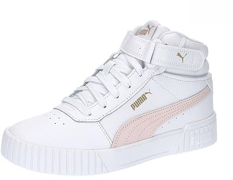 PUMA Damen Carina 2.0 Mid Sneaker, White Frosty Pink Gold, 38.5 EU