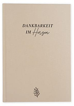 VISUAL STATEMENTS - Dankbarkeitstagebuch - A5 - Tagebuch zum Ausfüllen - Hardcover - Tagebuch für mehr Achtsamkeit