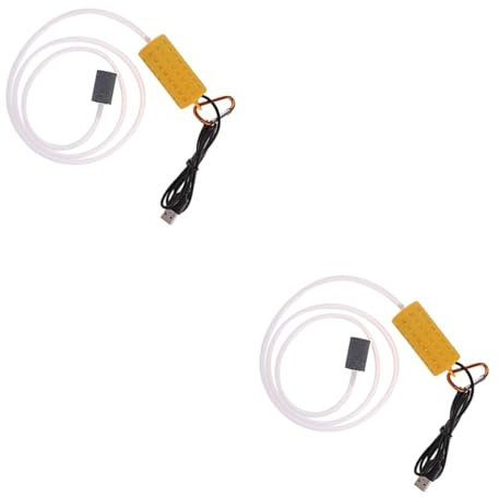 BESPORTBLE 2 Stücke Aquarium Tauchwasserpumpe Aquarium Luftpumpe Geräuscharm Öl Gelb Blase Disk Belüfter Für Teich Hydrokultur