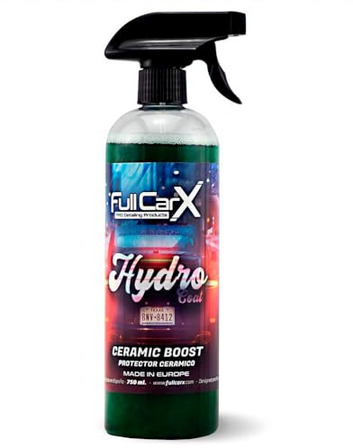 FULLCARX Hydro Coat 750ml Trattamento Antipioggia Parabrezza Vetri Carrozzeria Auto, Protezione Ceramica Idrorepellente, Potenza Idrofobica Rapida, Lunga Durata, Prodotto Professionale Detailing