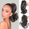 TTPSRY Extensión Cabello Ondulado Cola Caballo Pinza Garra Postizo Sintético Peinado Rápido Volumen Natural