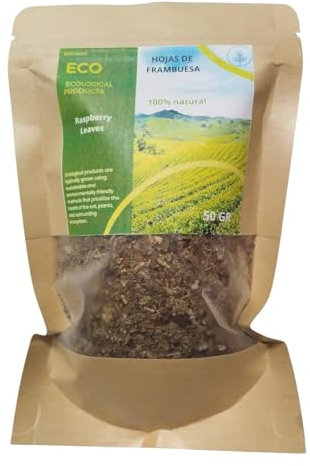 Frambuesa: Hojas Secas para Infusión Natural, Té Herbal y Digestivo - Bebida Antioxidante y Relajante para Bienestar