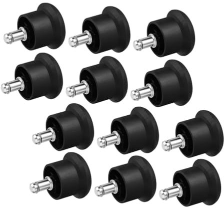 Angoily 12pezzi Piedini Per Sedie Ufficio in Gomma e Ferro Cuscinetti Fissaggio Per Sedie Ufficio Sostituzione Facile Per Ruote Sgabelli