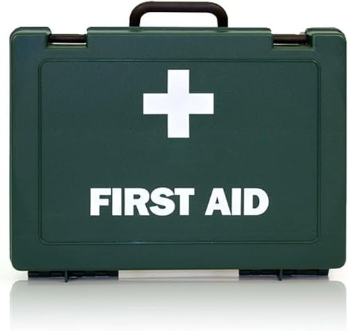 10 Person Workplace First Aid Kit, HSE Compliant & Fully Stocked, Compact Wall-Mountable Case, Ideal for Offices, Shops, Vehicles & Small Businesses, Meets UK Health & Safety Standards (1)