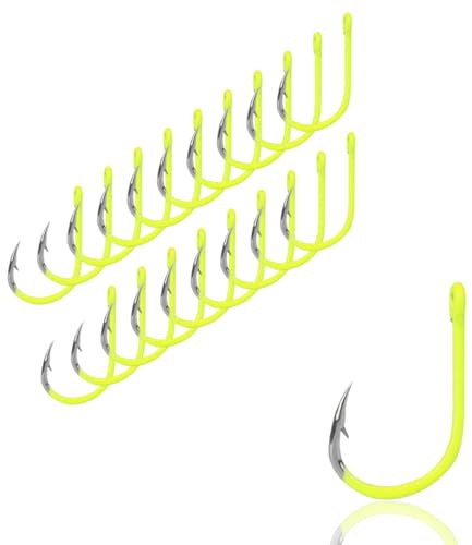 AMZfishing® Lot de 20 hameçons à truite aiguisés au laser idéaux pour la pâte à truite et les appâts naturels | Hameçon pointu #4 (40 pièces)