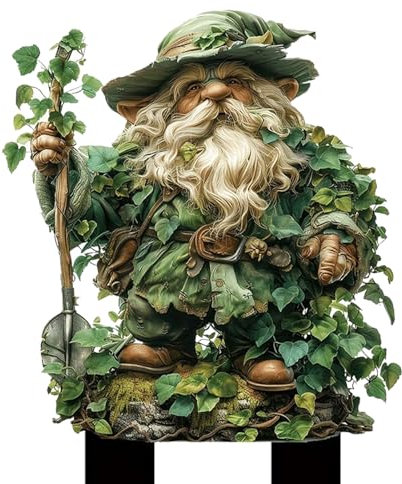 Estacas de jardín de hadas, estatua de hombre árbol, decoración de jardín, accesorios de césped de de la tierra, estacas acrílicas para exteriores, decoración hecha a mano, césped único