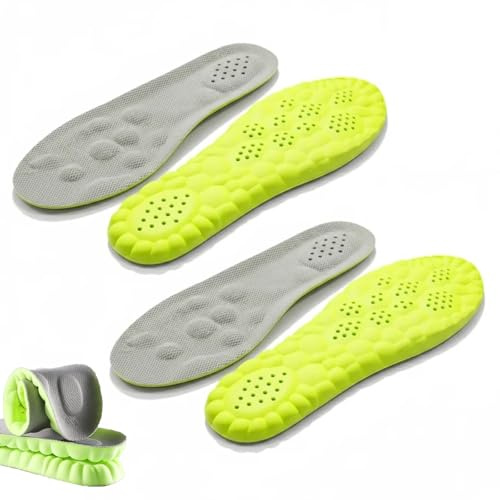 Semelle Padel - Semelle Intéressante À Amortissement Élevé, Support Plantaire Renforcé Pour Sportifs De Padel (Gris-vert, 43-44)