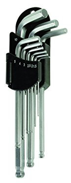 Proteco-Werkzeug® 9 tlg. Winkelschlüssel Stiftschlüssel Sechskantschlüssel Satz mit Kugelkopf und Magnet