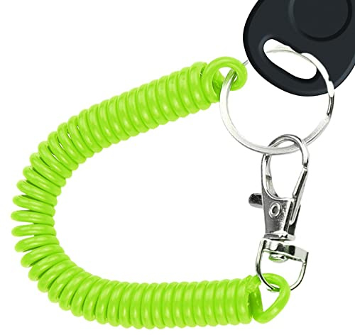 Générique Porte-clés Spirale - Porte-clés Cordon spiralé Extensible,Ressorts hélicoïdaux rétractables Porte-clés Cordon hélicoïdal Porte-clés lanière pour Bricolage