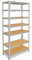 shelfplaza® 180x70x40cm HOME Schwerlastregal verzinkt/Metallregal mit 7 Böden/Kellerregal Metall, Garagenregal, Werkstattregal oder Regal Lagerregal/Steckregal Metall mit 125kg Tragkraft
