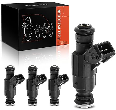 Frankberg 4x Einspritzventil Injektors für A3 8L1 A4 8E2 TT 8N3 Ibiza II 6K1 Toledo II 1M2 B-o-r-a 1J2 Golf IV 1J1 Polo 9N 2000-2009 0280156061