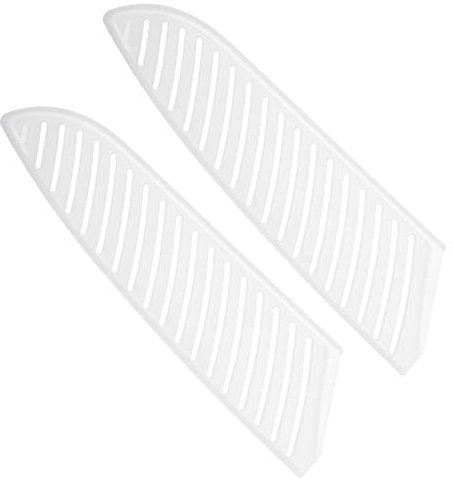 PATIKIL PP Sicurezza Coltello Copertura Manicotti per 7 Santoku Coltello, 2pz Coltelli Edge Protezione Lama Protezione Universale Coltello Fodero per Cucina, Bianco