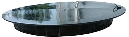 Varile Couvercle de puits pour tube DN1000 kg, 115 cm, charge maximale 200 kg, couvercle de citerne, universel, en plastique, noir