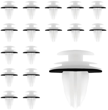 100 Pièces Clips de Fixation, Clip de Fixation de Voiture, Clips voiture pour panneaux de porte et pare-chocs, Clips en plastique rembourrés pour une fixation sécurisée