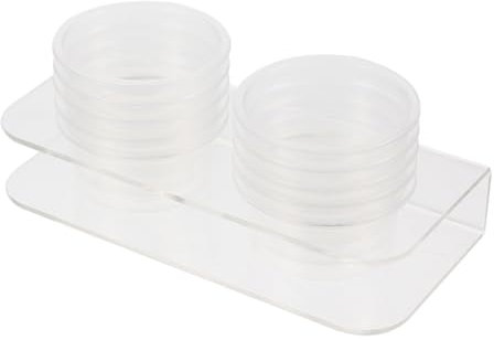 BESPORTBLE 1satz Reptilien Futternapf Mit Klaren Futterbechern Praktische Futterstation Für Reptilien Transparentes Design Mit Stabiler Halterung Für Wasser Und Futter Terrarien