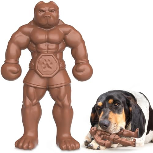 HETOO Hundespielzeug für Aggressive Kauer Unzerstörbar Kauspielzeug für Große Hunde Robuste Zahnspielzeug für Hundezähne Reinigung Nylon Spielzeug für Mittlere Große Hunde (Boxhund)