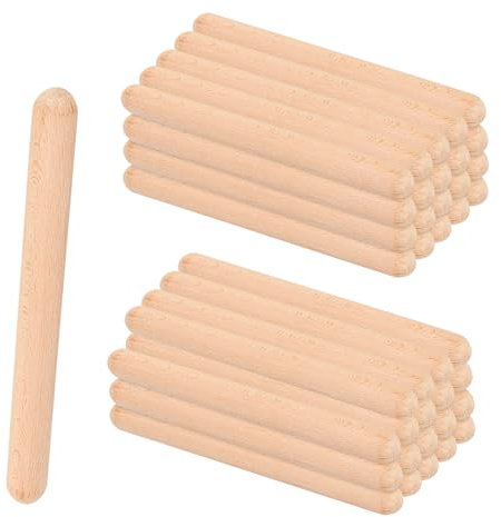 SEUICYNE 40 Stück 20cm Holz Klanghölzer, Rhythmusstöcke Klangholz Instrument Klangstäbe aus Holz Klanghölzer für Musikunterricht, Bands, Musikergeschenke