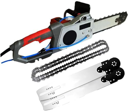 Parete Scanalatrice 5800W/6500W Scanalatore Tagliatrice industriale Marmo Granito Scanalatura Mattonelle Taglierina Mattone Scanalatrice,Con 2 Catena E 2 Barre Guida,5800W