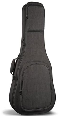 Ukulele gig väska Gitarrväska med förtjockt svamplager, U-formad botten och 2 tillbehörsväskor for 38/39 och 40/41 tum, gråsvart(Grey,40/41 inches)
