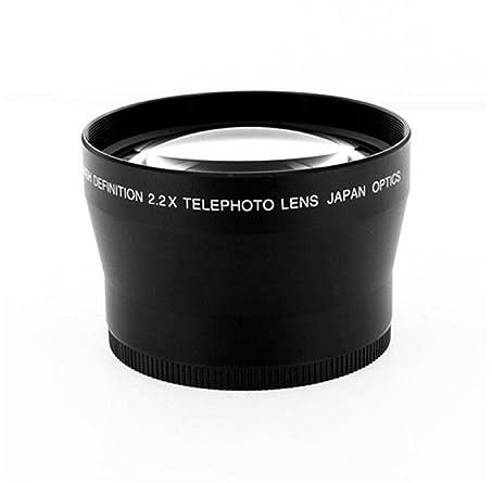 Professionell 72 mm telekonverterare teleobjektiv 2,2x/vidvinklad lins 0,43x