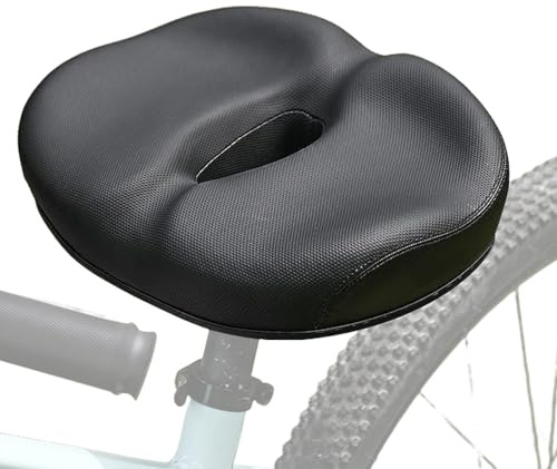 Housses De Selle En Gel – Housse De Selle De Vélo | Coussin De Sélle Souple, Cuir Antidérapant En Nid D'abeille, Coussin De Siège De Vélo Ergonomique Ventilé, VTT, Vélos De Route, Femmes Et Hommes, Ad