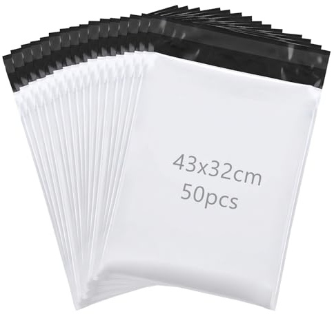 50 Pièces Pochette Envoie Colis, 32 x 43 cm Sac Colis Emballage,Autocollant | Confidentialité, Sacs D'expédition Avec Fermeture Autocollante pour L'envoi Postal, La Livraison, L'emballage D'articles