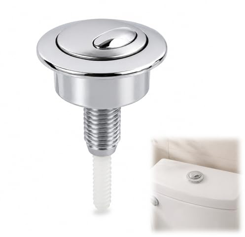 Toalettspjällknap, kompatibel med Siamp Optima 49-modellen (38 mm till 42 mm), enkel att installera, med elegant och robust design, utrustad med en vattenbesparingsenhet