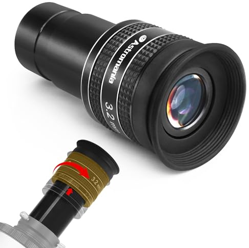 Astromania 1.25 3.2mm 58-Degree Planetary Eyepiece for Telescope