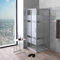 Cabine de douche Venere, 70 x 70 cm, cristal 4 mm sérigraphié profil blanc