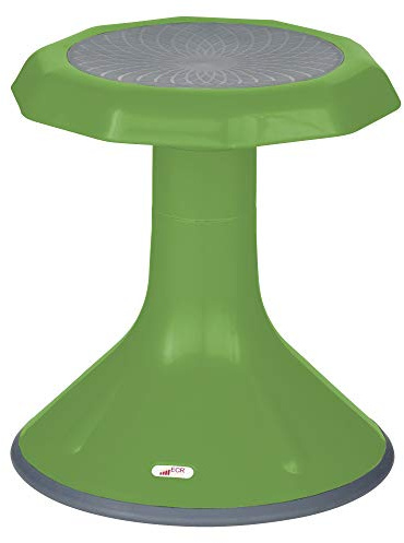 ECR4Kids ACE Active Core Engagement Wobble Stool, 15-Inch Seat Height, Flexible Seating, Grassy Green