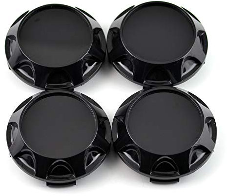 RhinoTuning 4 Stück Radnabenkappen für Rays Enkei Benz OZ OD 66,5 mm ID 62 mm, Schwarz Rays CE28n ZE40 TE37 Enkei RPF1 XXR 530/557, Felgendeckel