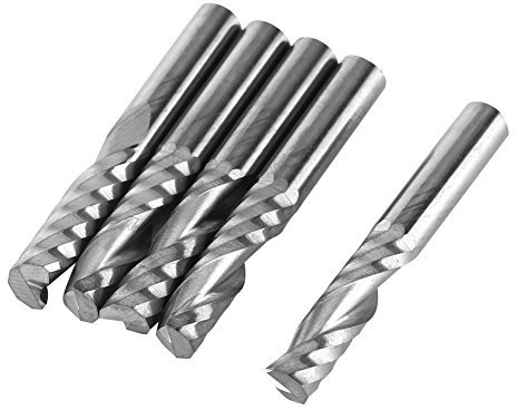 Set di frese a candela CNC, frese a candela singola in carburo di tungsteno, fresa per pannello di densità MDF in PVC acrilico