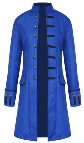 Men Steampunk Vintage Jacket Gothic Tailcoat for Halloween Cosplay Costume | Herren Gothic Steampunk Tailcoat mit Vintage Design für Halloween, Cosplay Events, Karneval und Motto-Partys