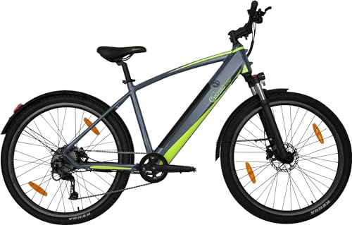 SachsenRAD Mountain ebike E-Racing R8 Flex III,Vélo électrique 27,5 pouces,9 Vitesse E-bike,Vélo VTT 14,5 Ah,Jusqu'à 150 km Vélo électrique pour homme et femme adulte,Gris