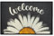 Tabakguru Fußmatte Welcome Gänseblümchen 40x60cm groß für Innen & Außen - Schmutzfangmatte rutschfest, waschbar & wetterfest - für Eingangsbereich & Außenbereich