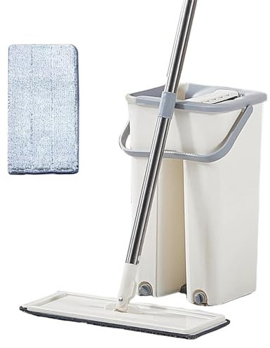 Set di con secchio per, e secchio, girevole a 360 gradi, secchio con strizzatore, per la pulizia dei pavimenti per la pulizia del pavimento bagnato e