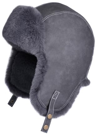 TAGVO Cappello Trapper Invernale con Paraorecchie, Cappello Trooper Casual per Uomo e Donna, Ushanka Foderato in Pile Caldo per Esterno