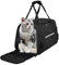APKOL Transporttasche Katze,5 kg Faltbare Transportbox Katze mit Schulterriemen,Katzentransportbox Hunde Katzen Transportboxen,katzentransporttasche,Katzen Tragetasche für kleine Hunde Schwarz,M