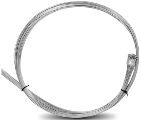 100PCS Baling Wire, 14 FT 14 Gauge Galvanized Steel Wire Bulk with Single Loop Easy to Bend&Use to Securing Compressed Items Or Bundling Cardboard Galvanized Baling Wire Work Seamlessly with Baler