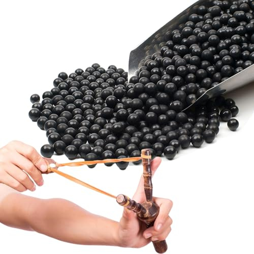 900g Boule d'argile dure, Boules de lance-pierre de 9 mm, pour exercices de lancement