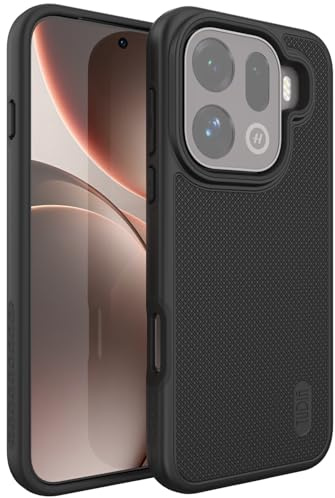 TUDIA MergeGrip designat för Oppo Find x9 Pro fodral 5G – [militärkvalitet falltestade] dubbellagers stötsäkert smalt robust telefonskal skydd (Basic, svart, Oppo Find X9 Pro)