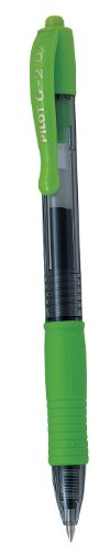 Pilot G207 Retractable Gel Rollerball 0.7 mm Tip (Box of 12) - Lime Green