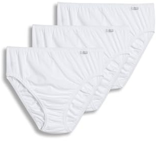 Jockey Women's Underwear Plus Size 100% Cotton Elance French Cut - 3 Pack, White, 10